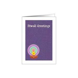 Diwali Greetings Lamp Card