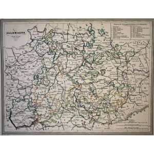    VA Malte Brun Map of Central Allemagne (1861)