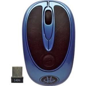  Blue Wireless Optical Nano mouse Case Pack 2