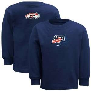  USA Olympic TeamNike USA Hockey Toddler Navy Blue Logo 