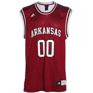 adidas Arkansas Razorbacks #0 Cardinal Replica Basketball Jersey 