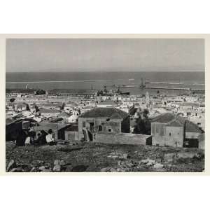  1937 Haifa City Bay Israel Architecture Mediterranean 