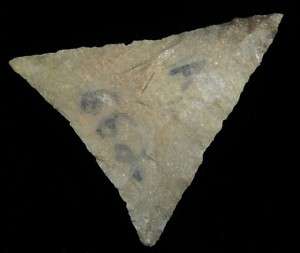 Indian Artifact MADISON Triangle Arrowhead Point 1.10  