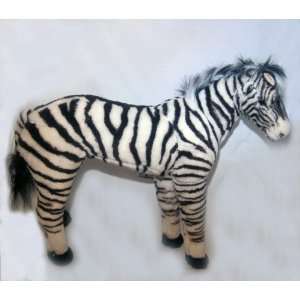  Plush Stuffed Standing Zebra Animal 22 