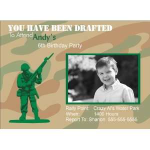  Army Themed Birthday Party   100 Cards Toys & Games
