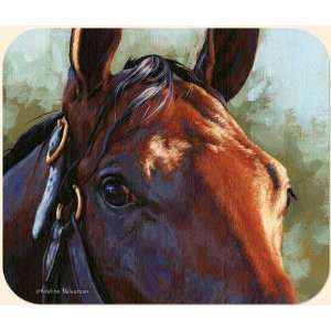   Elbow   Bay Horse Mouse Pad By Adeline Halvorson