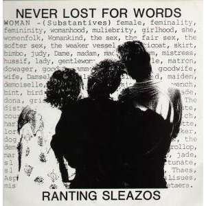  NEVER LOST FOR WORDS LP (VINYL) UK DRAGON RANTING SLEAZOS 
