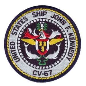 USS John F Kennedy CV 67 US Navy Aircraft Carrier 4.5 Embroidered 