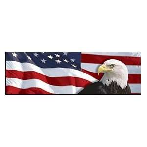 US Flag 1 Eagle Rear Window Graphic Automotive