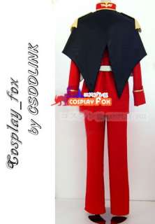 Mobile Suit Gundam Char Aznable cosplay costume 01  