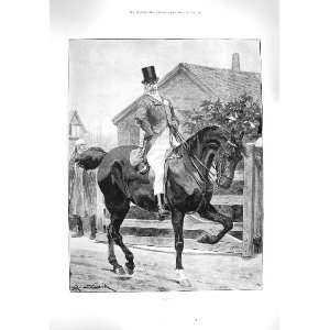   1895 MAN BLACK HORSE FRUIT GROWING CALIFORNIA PRUNES