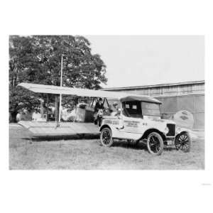  Ford Towing Plane Giclee Poster Print, 24x18