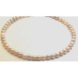   Fresh Water Pearls Beads Beaded Necklace 17 Long Gino Jewelry
