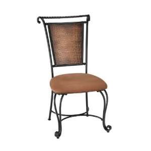   Milan Dining Chairs in Copper/Metal Set of 2 4527 802