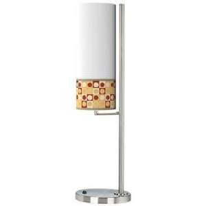  Retro Dotted Squares Banner Giclee Table Lamp