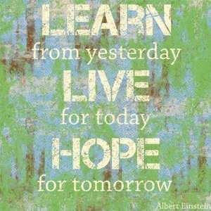  Learn Live Hope Finest LAMINATED Print Louise Carey 12x12 