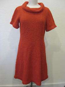 vtg 50s 60s Womens Red Holiday Cocktail Knit Dress  