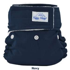 Happy Heinys One Size Diaper w/ Aplix   Navy