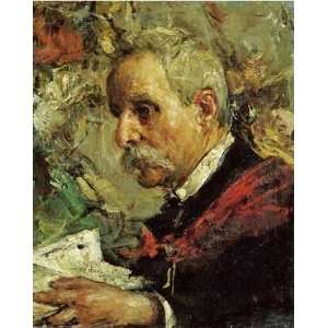 Portrait of The Artists Father by Antonio Mancini 28.63X36.00. Art 