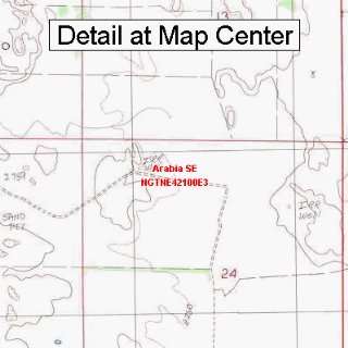  USGS Topographic Quadrangle Map   Arabia SE, Nebraska 