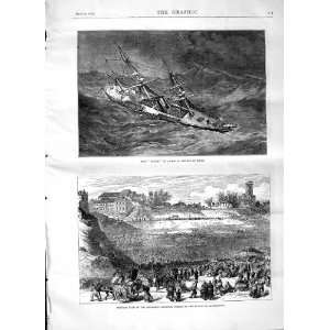  1871 H.M.S SHIP URGENT BAY BISCAY BUTTES MONTMARTRE