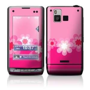  Retro Pink Flowers Design Protective Skin Decal Sticker 
