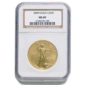  2009 $50 Gold American Eagle MS69 NGC