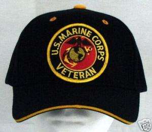 US MARINE CORPS VETERAN Military Baseball Cap Hat  