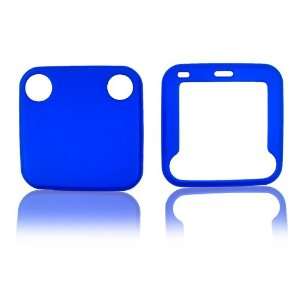  For Nokia Twist 7705 Rubberized Hard Plastic Case Blue 