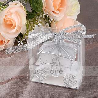 Western Style Sliver Carriage Candle Wedding Favors  