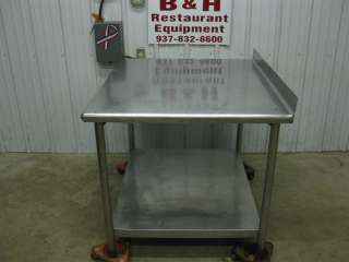 You are looking at a 42 x 36 heavy duty stainless steel work table.