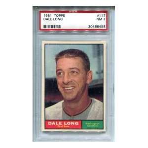  Dale Long Unsigned 1961 Topps Card