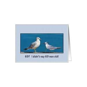  Birthday, 69th, Gull and Tern Birds Card Toys & Games