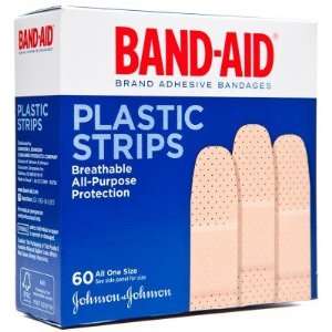  Band Aids  Plastic Adhesive Bandages (60 count) Health 