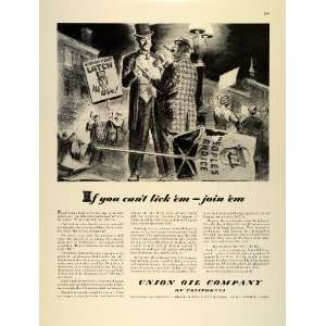  1942 Ad Union Oil California Unocal WWII Uncle Sam War 