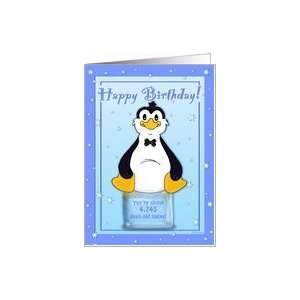   13th Birthday   Penguin on Ice Cool Birthday Facts Card Toys & Games