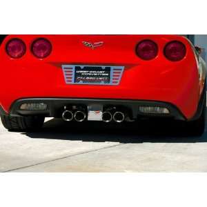  Exhaust Plate   Billet Chrome with C6 Logo for NPP or Corsa Exhaust 
