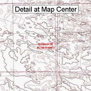  USGS Topographic Quadrangle Map   Hoagland NE, Nebraska 