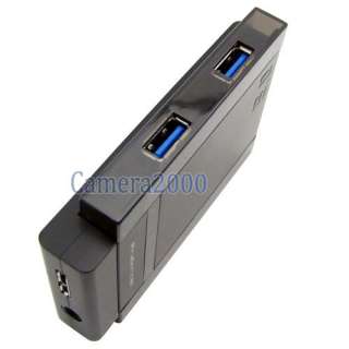 USB 3.0 Hub 4 Ports Extender For PC +Adapter+Cable Win7  