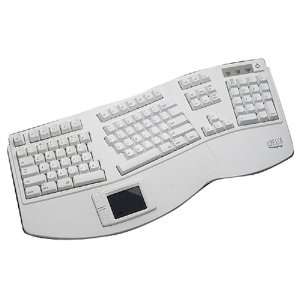  Adesso Tru Form Contoured Ergonomic MAC USB White Keyboard 
