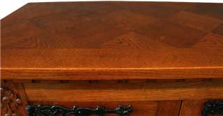   FRENCH RENAISSANCE CARVED OAK SERVER SIDEBOARD BUFFET CLAW FEET  