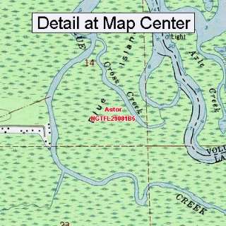   Quadrangle Map   Astor, Florida (Folded/Waterproof)