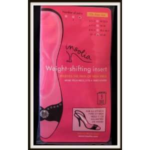 Insolia Weight Shifting High Heel Inserts 3 pair size medium 8 to 9 1 