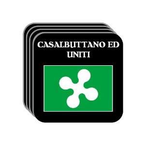   , Lombardy   CASALBUTTANO ED UNITI Set of 4 Mini Mousepad Coasters