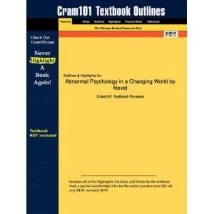  Studyguide for Abnormal Psychology in a Changing World by 