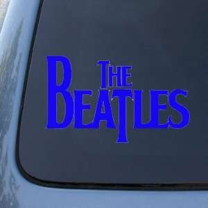  The BEATLES Band Logo   6 BLUE   Vinyl Decal WINDOW 