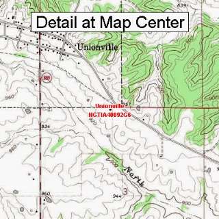 USGS Topographic Quadrangle Map   Unionville, Iowa (Folded/Waterproof)