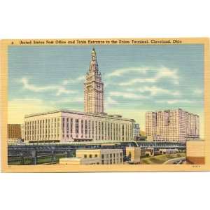   and Train Entrance to Union Terminal Cleveland Ohio 