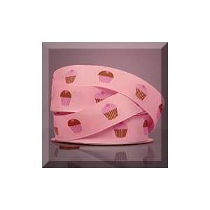  1ea   1 X 10yd Pink Grosgrain Cup Cake Ribbon Health 