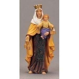  Our Lady of Mount Carmel Statue   3.5   Ceramic Painted 